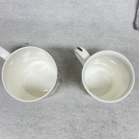 QUEEN Elizabeth Bone China Mugs s/2 Royal Worcester Diamond Jubille - Picture 5 of 8